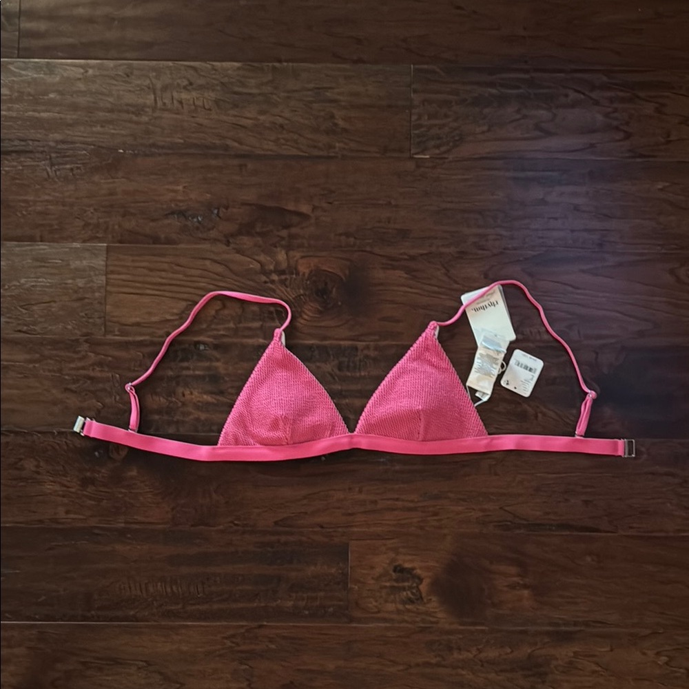rhythm (sold by Free People) Hot Pink Bikini Top NWT